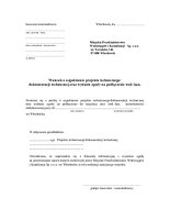 Wniosek o uzgodnienie projektu technicznego oraz wydanie zgody na podłączenie wod.-kan..pdf