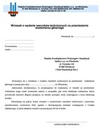 Wniosek o wydanie warunków technicznych na przeniesienie wodomierza głównego.pdf